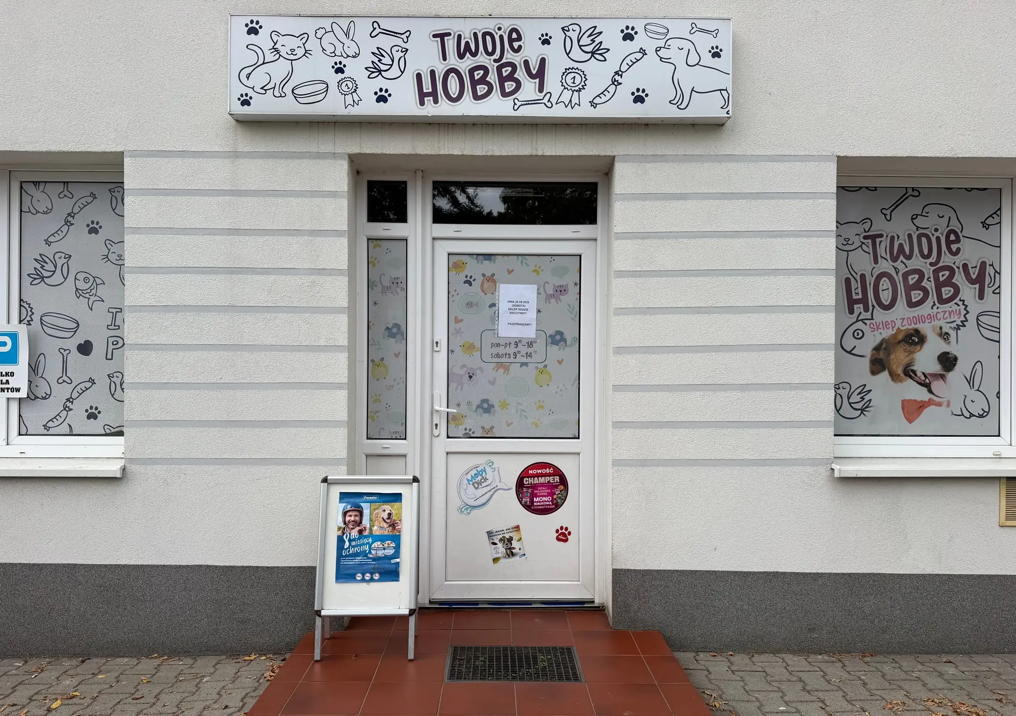 Wejście do sklepu Twoje Hobby, Kościuszki 35 w Sulechów